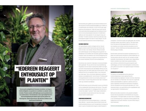 Iedereen reageert enthousiast op planten